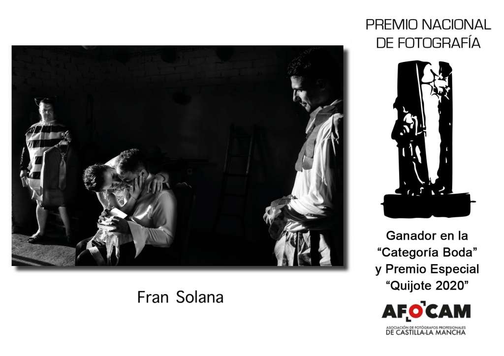 Premios como fotógrafo de boda Premio Nacional de Fotografía Quijote 2020